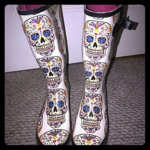 Sugar skull boots